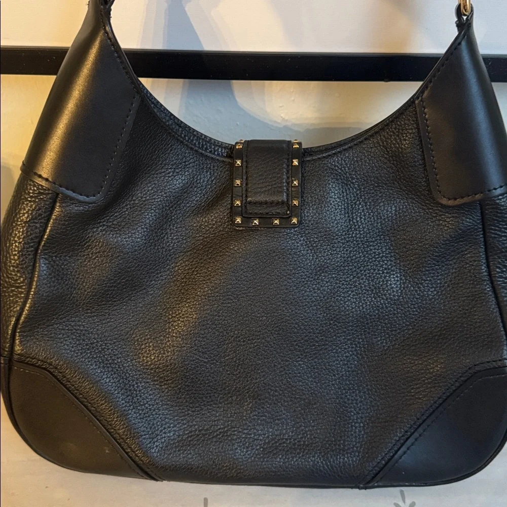 Michael Kors Black Pebbled Leather Hobo Bag - Picture 3 of 3